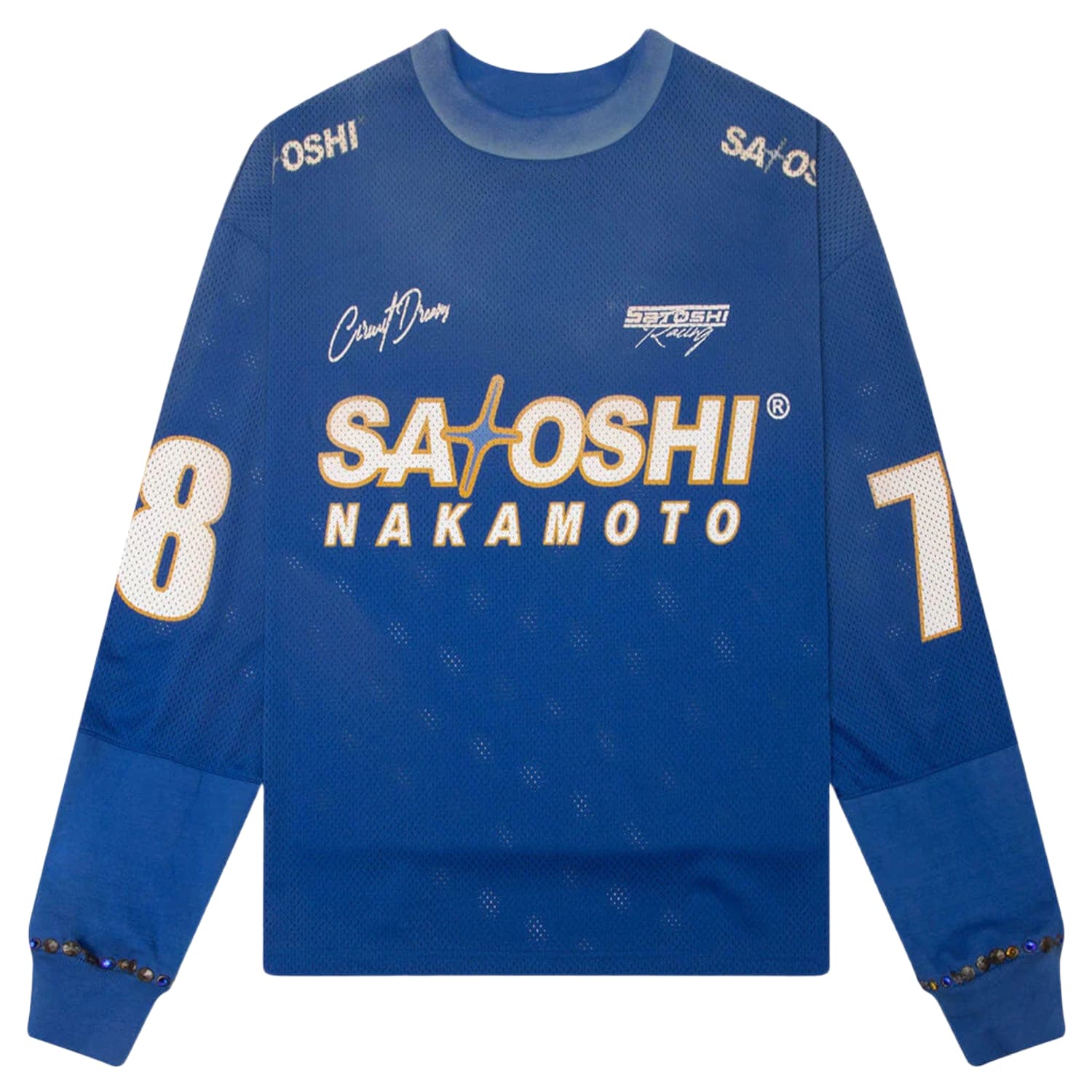 Satoshi Nakamoto Mesh Moto Jersey Blue