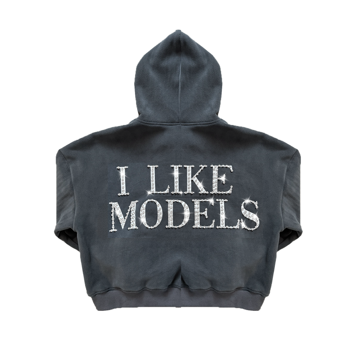 77 Studios Rhinestone Models Hoodie