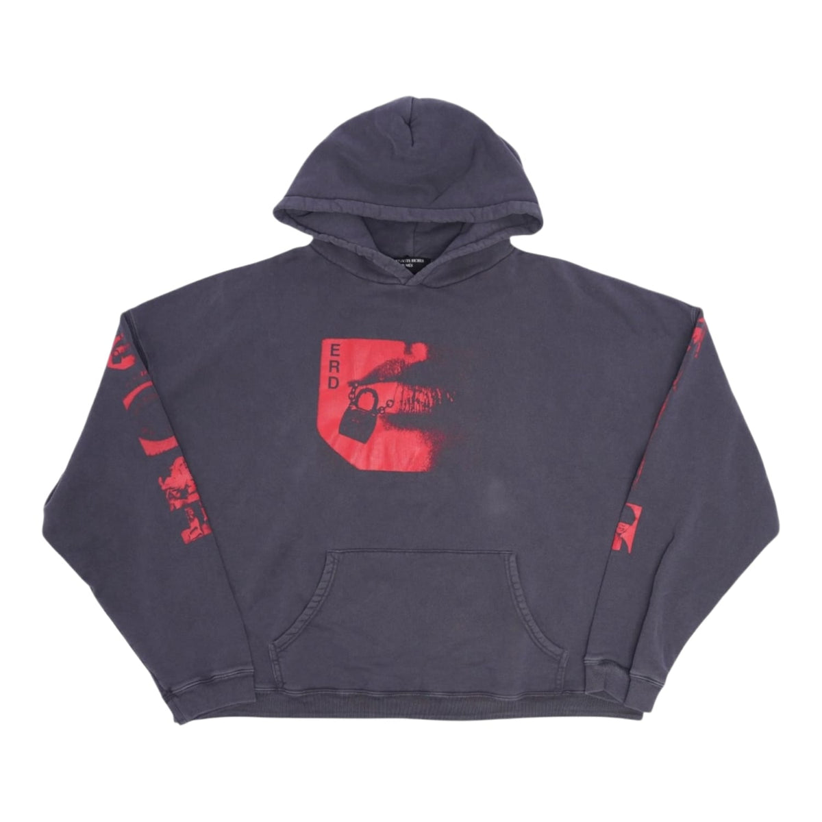 Enfants Riches Déprimés Lips Hoodie Faded Burgundy