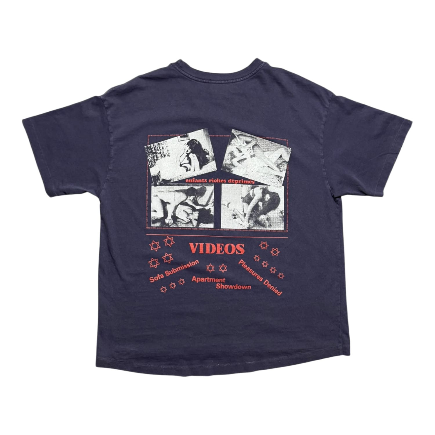 Enfants Riches Déprimés Pleasures Denied T-Shirt Navy Blue