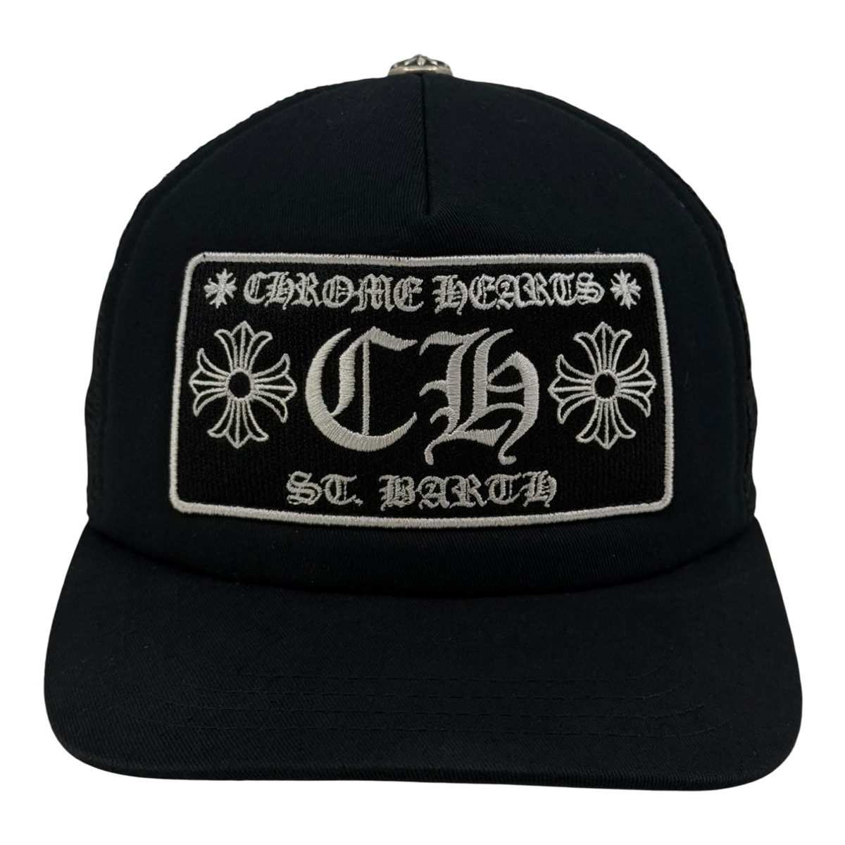 Chrome Hearts St. Barths Exclusive Trucker Hat Black/Black