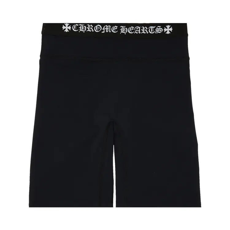 Chrome Hearts Women's Biker Shorts Black White