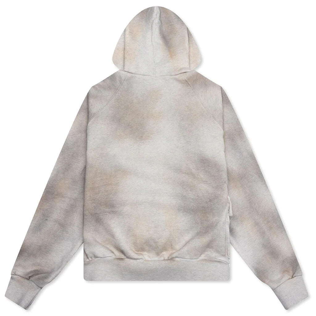 Satoshi Nakamoto Cargo Hoodie Dirty White