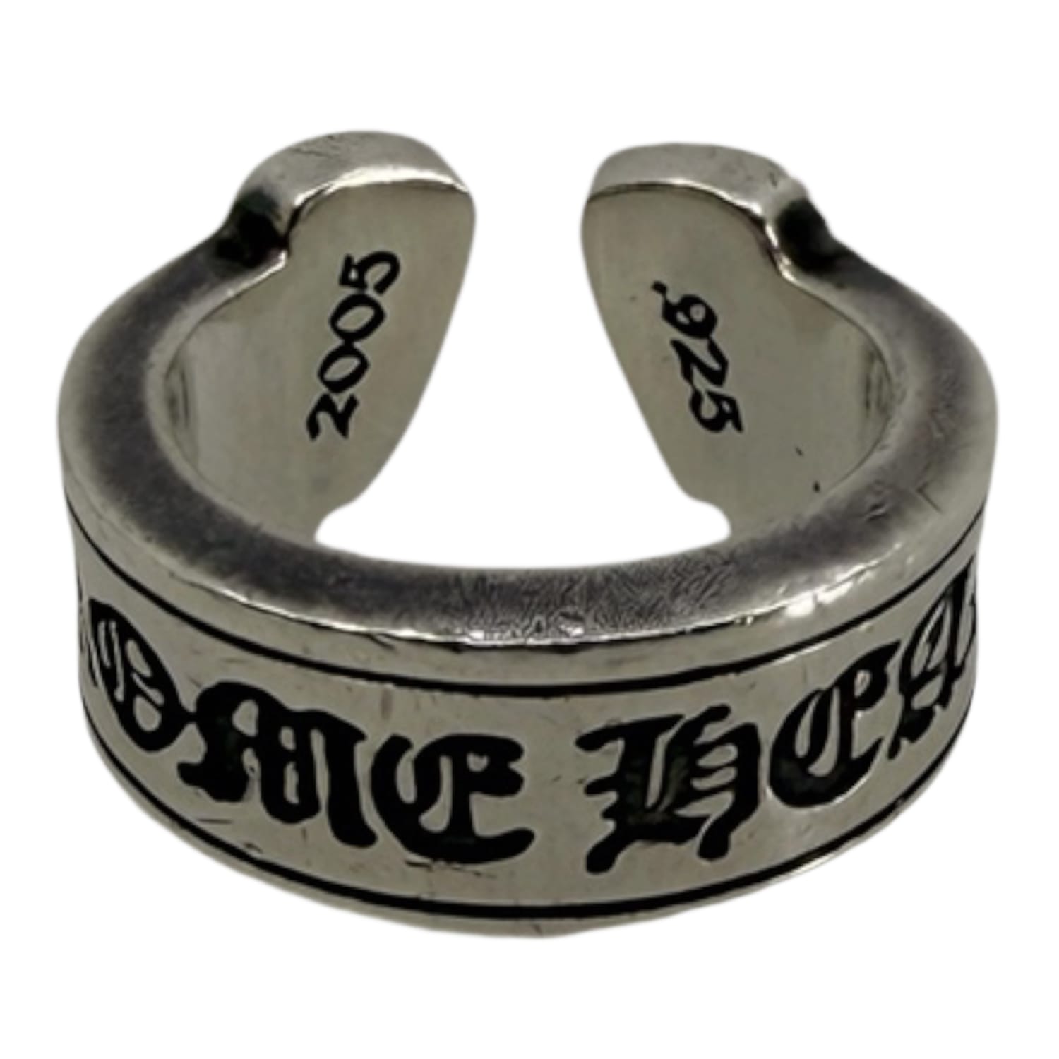 Chrome Hearts Silver Scroll Ring - US Size 7