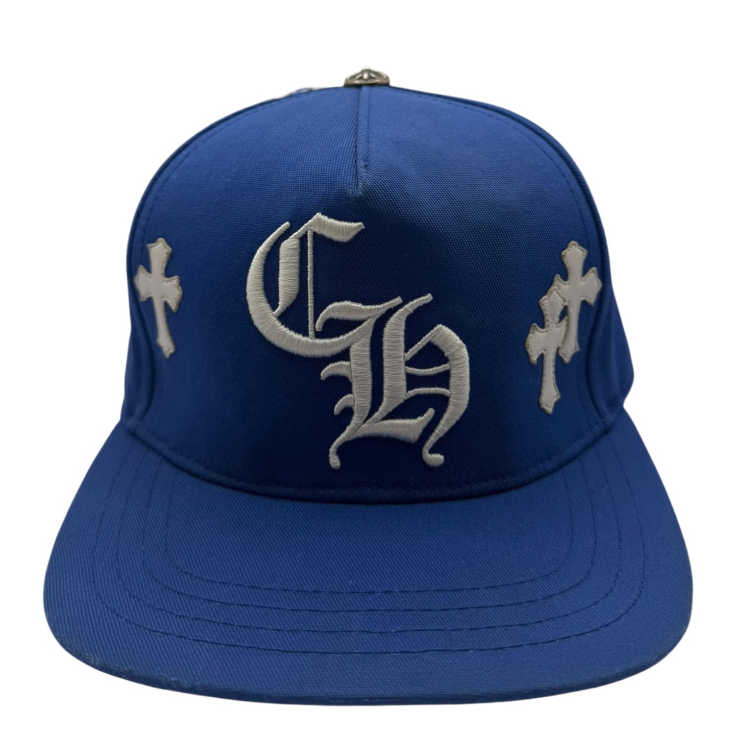 Chrome Hearts Cross Patch Baseball Hat Blue