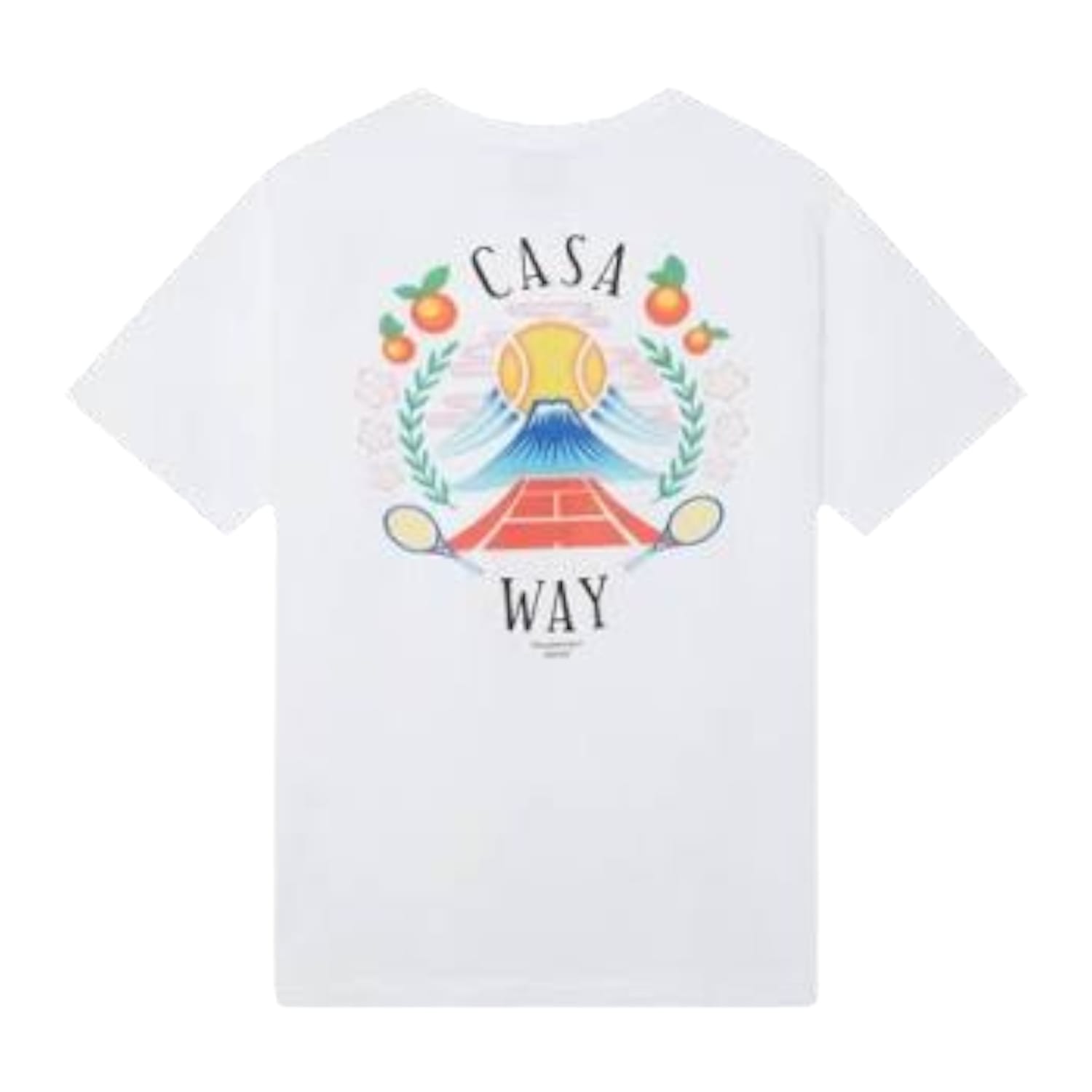 Casablanca Casa Way Mountain Printed T-Shirt White