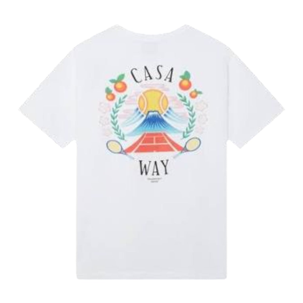Casablanca Casa Way Mountain Printed T-Shirt White