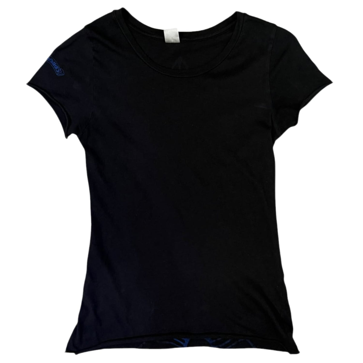 Chrome Hearts Vintage Floral Cross Blue Logo Women’s T-Shirt