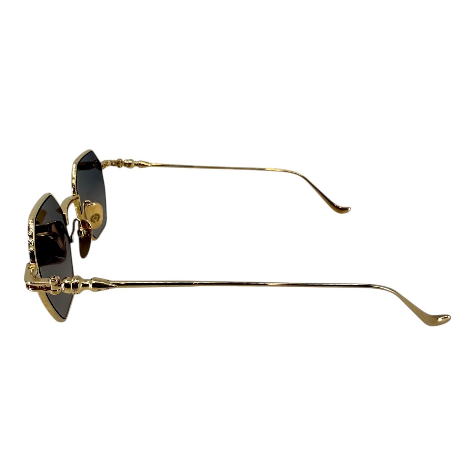 Chrome Hearts Evaculation Gold Sunglasses