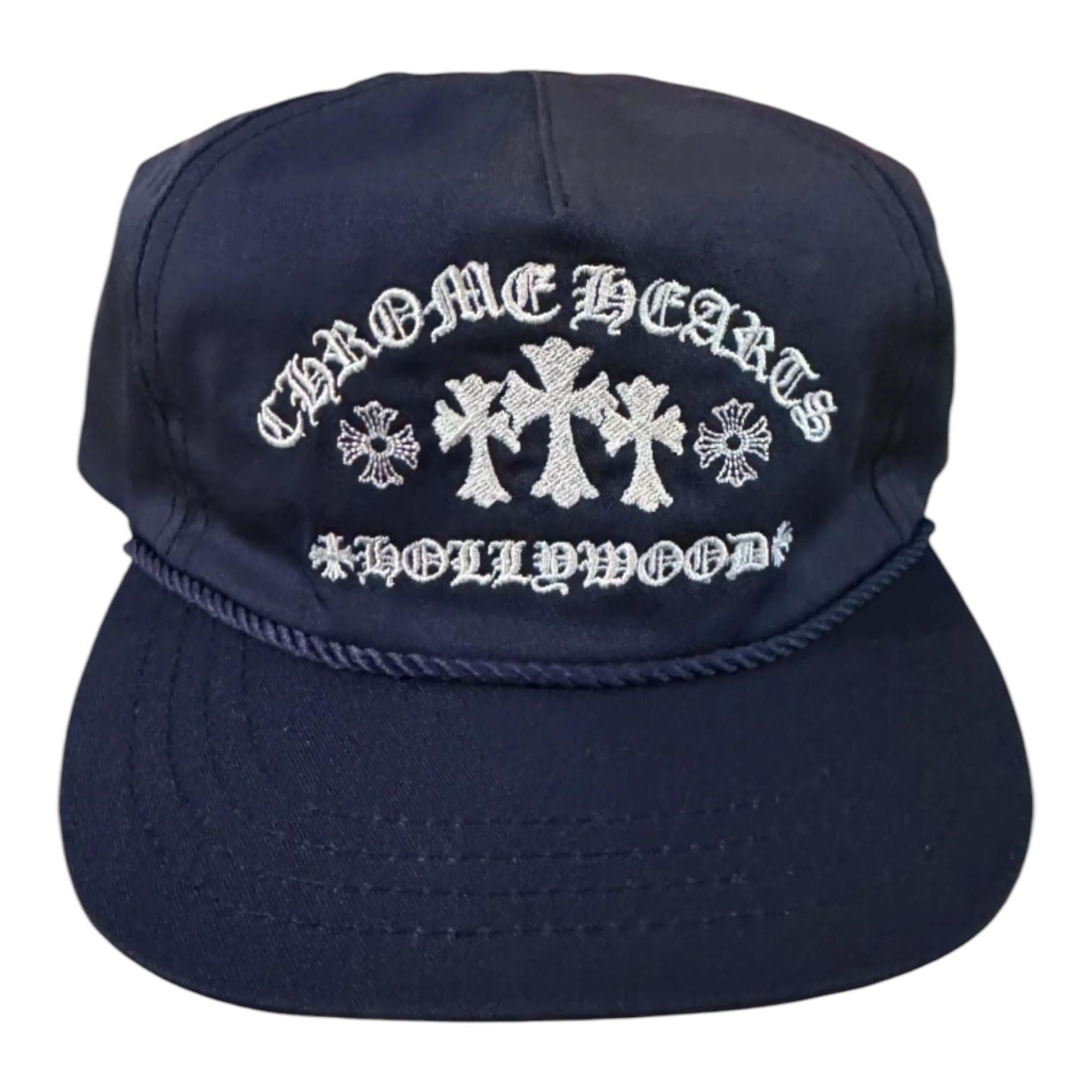 Chrome Hearts Gas Station Hat Triple Cross Navy