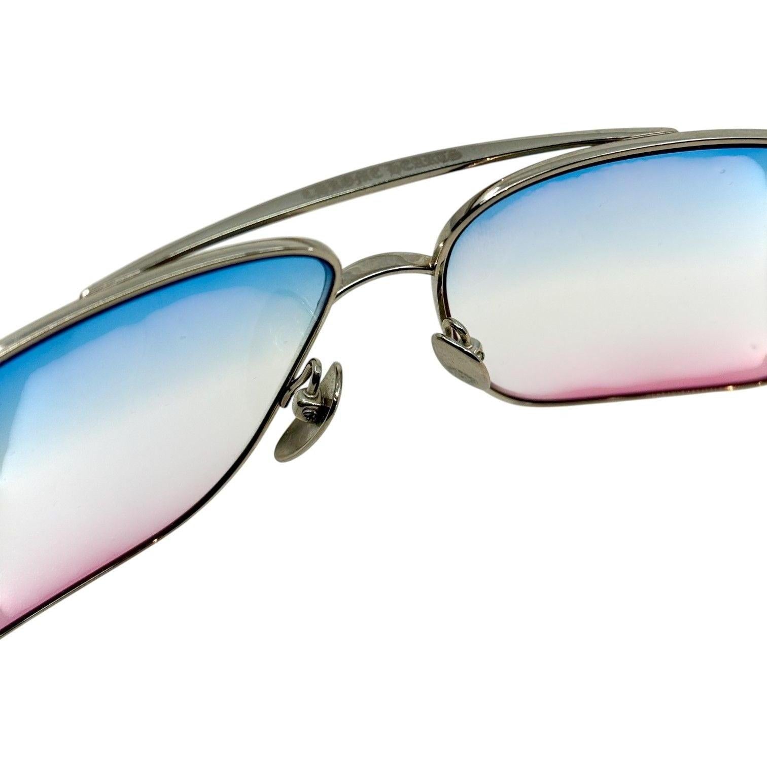 Chrome Hearts Stains VII Blue Pink Diamond Sunglasses