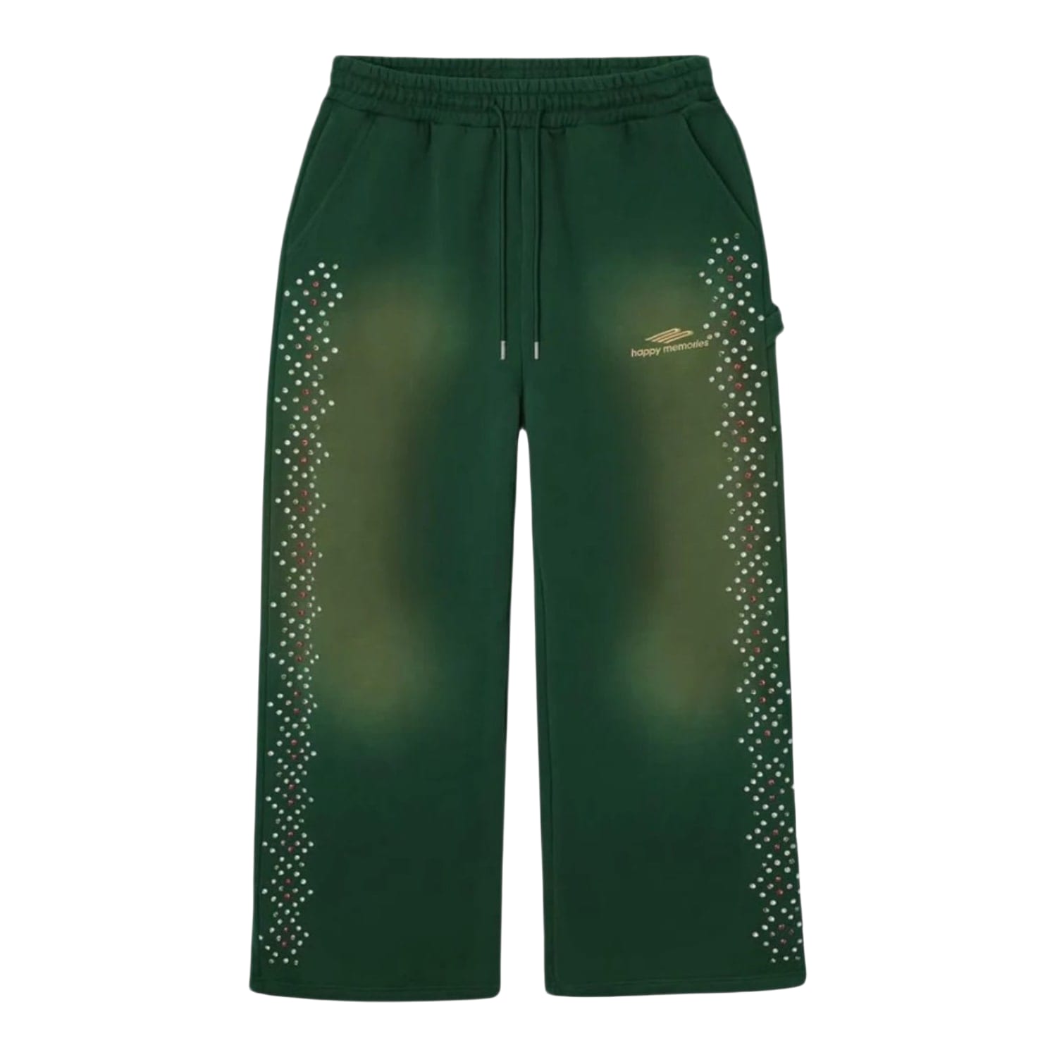 Happy Memories Don't Die HMDD Crystal Sweatpants Green