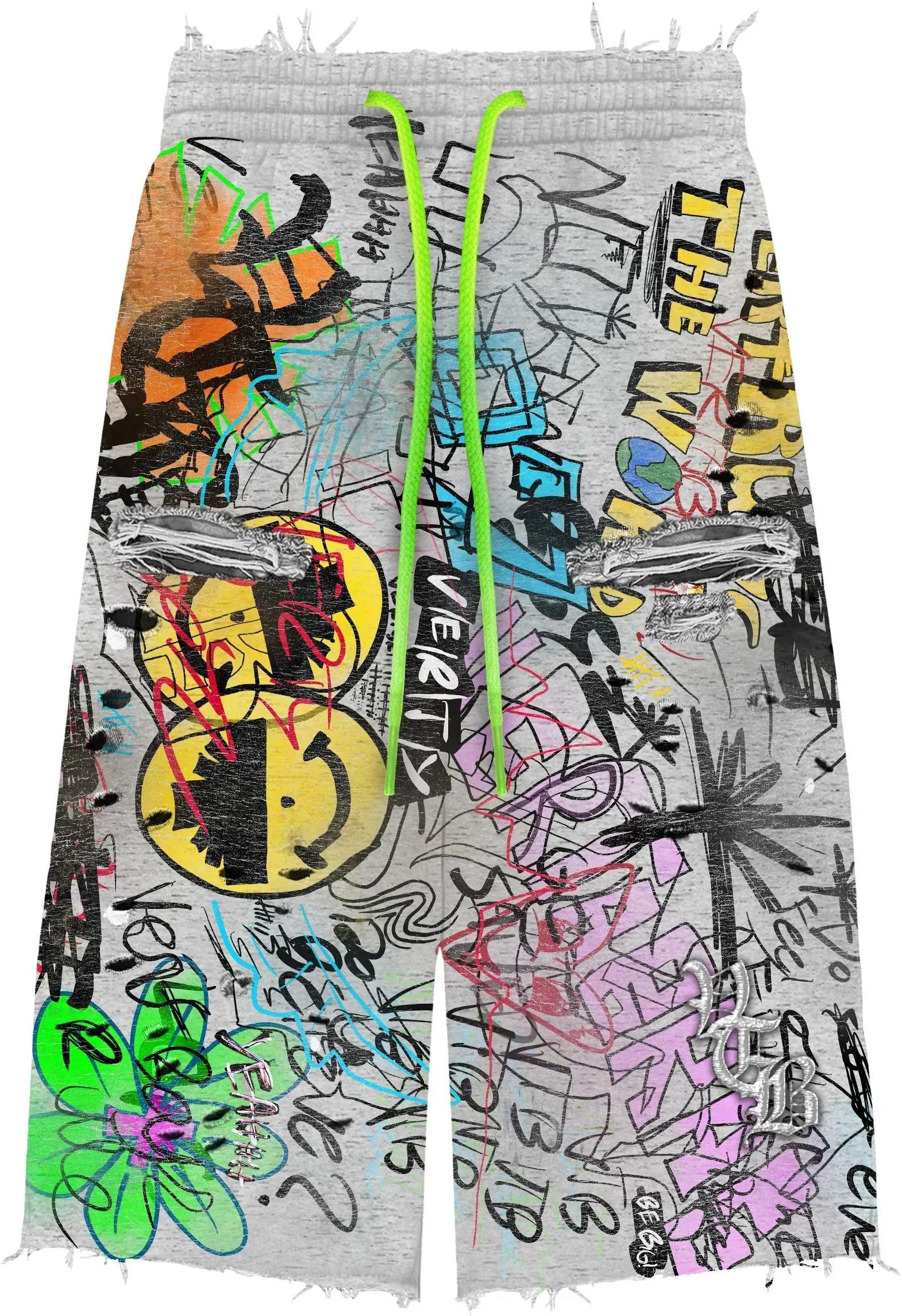 Vertabrae Detention Graffiti Shorts