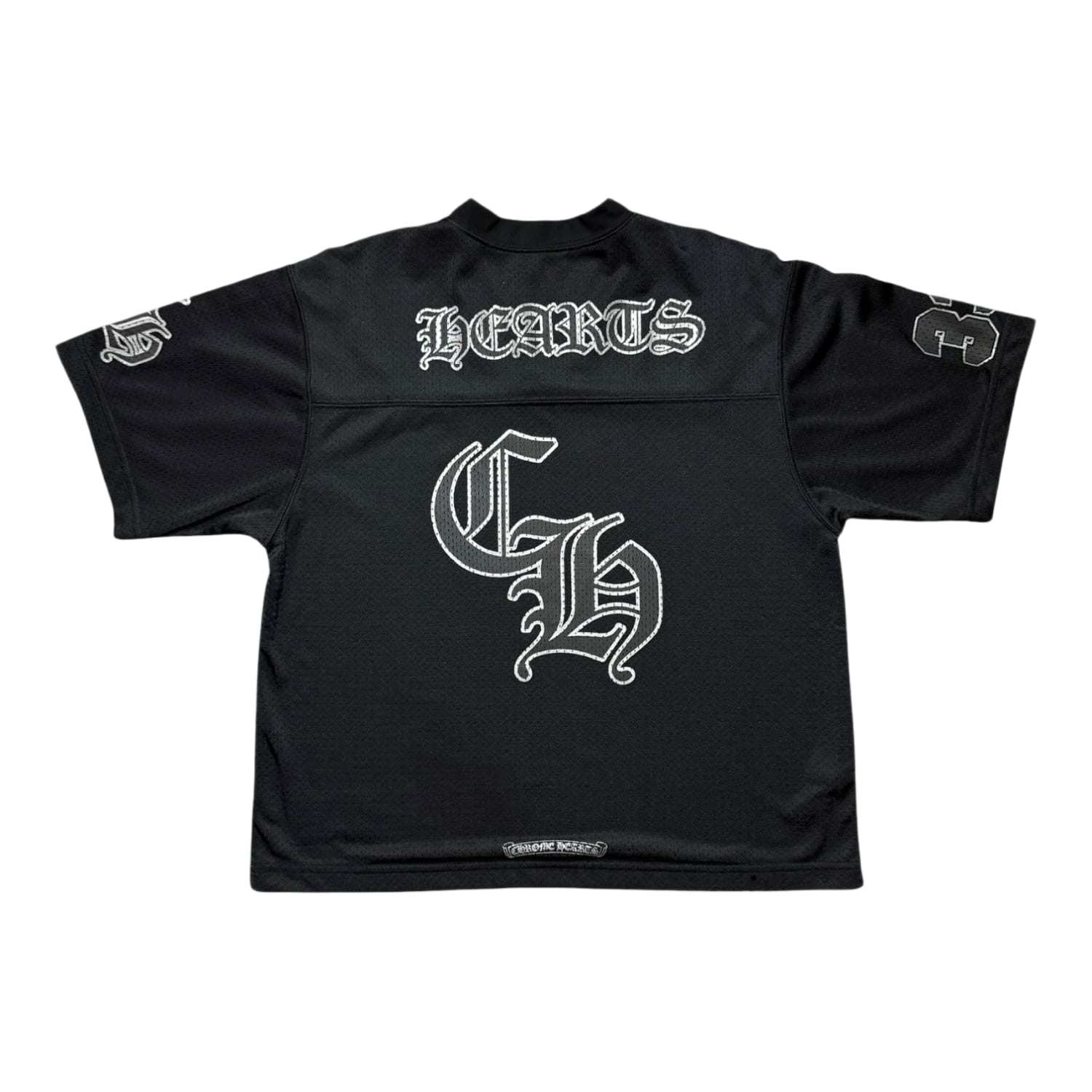 Chrome Hearts Mesh Stadium Football Jersey Black