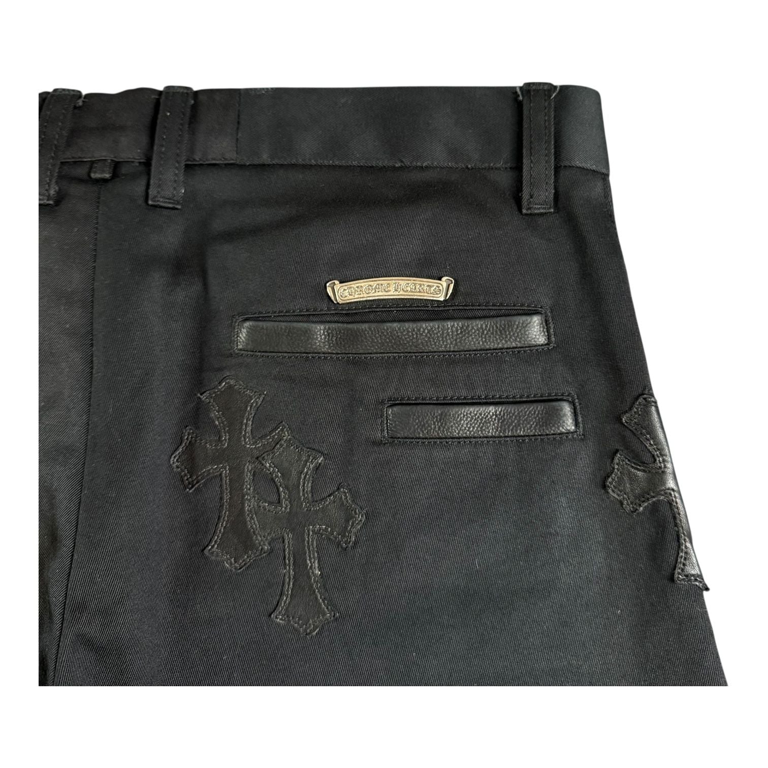 Chrome Hearts Black Camo Cross Patch Chino Pants