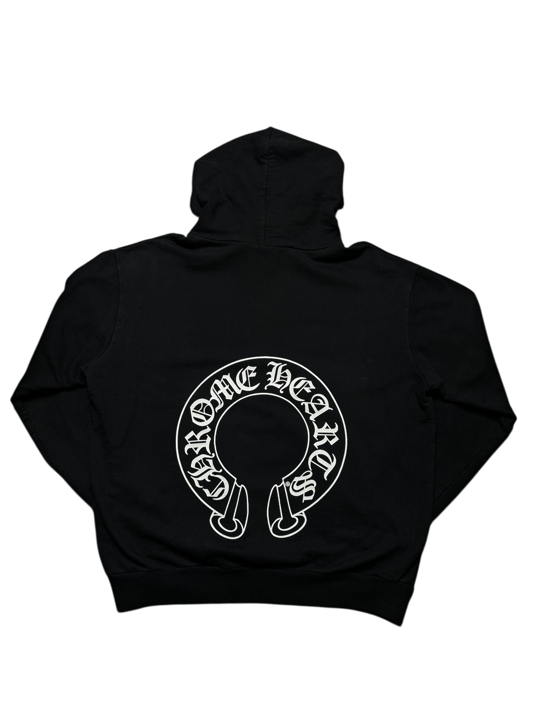 Chrome Hearts Matty Boy Chomper Horseshoe Hoodie Black - Gently Used
