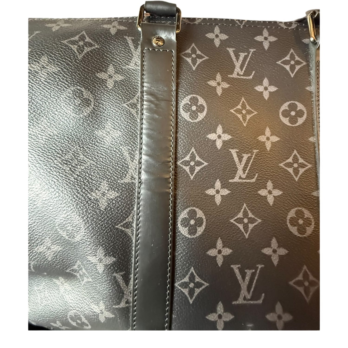 Louis Vuitton Keepall Bandouliere Monogram Eclipse 55 Black/Grey