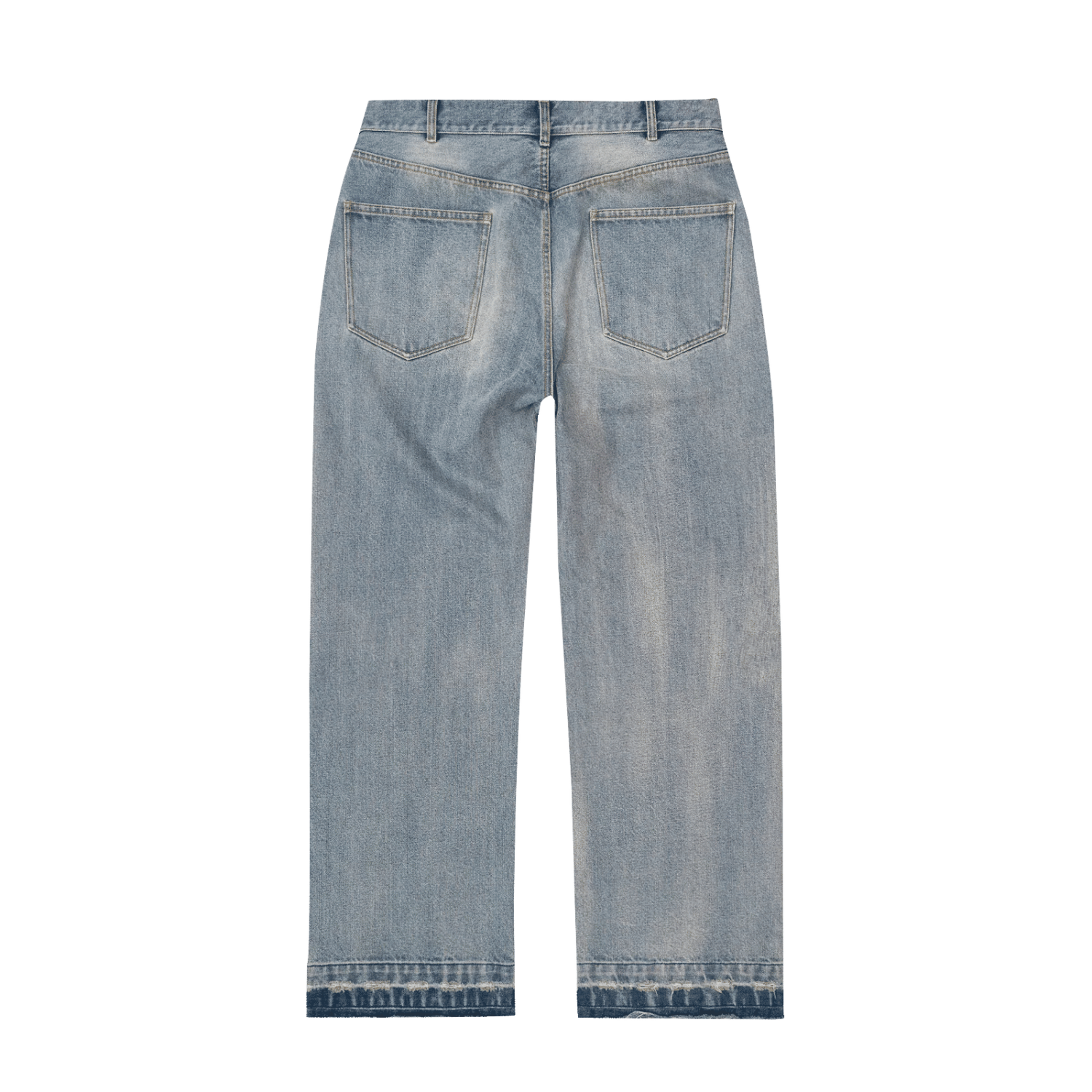 Bravest Studios Thrashed Baggy Denim Pants Blue