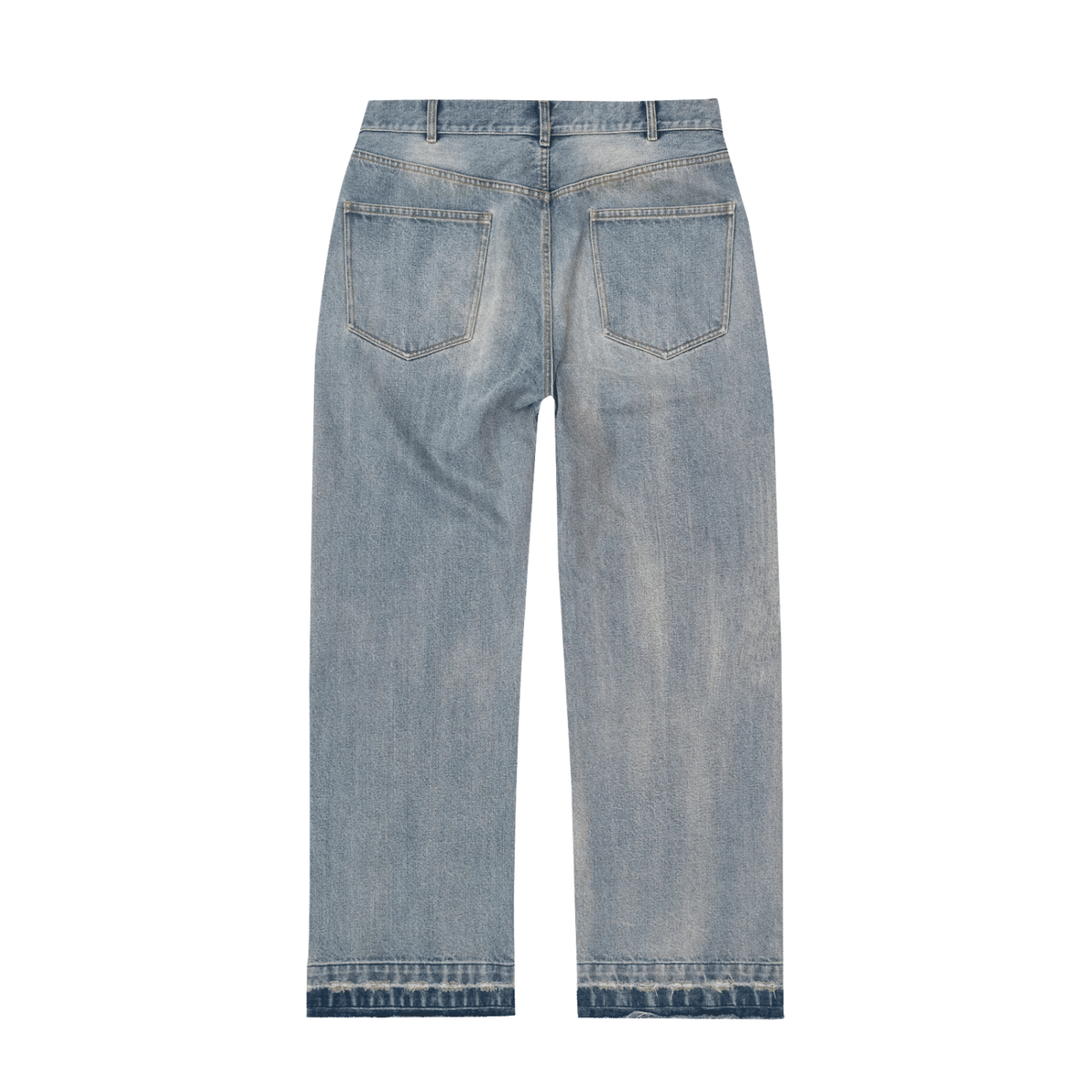 Bravest Studios Thrashed Baggy Denim Pants Blue