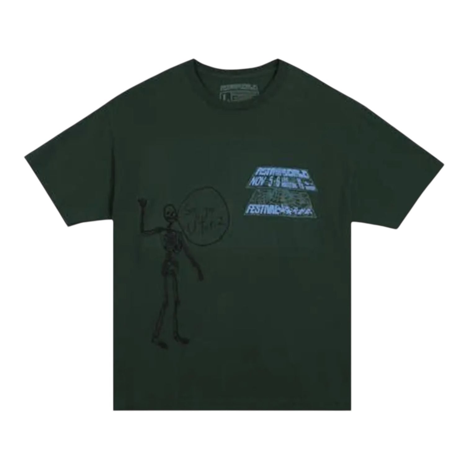 Travis Scott Astrofest Open Your Eyes T-Shirt Green
