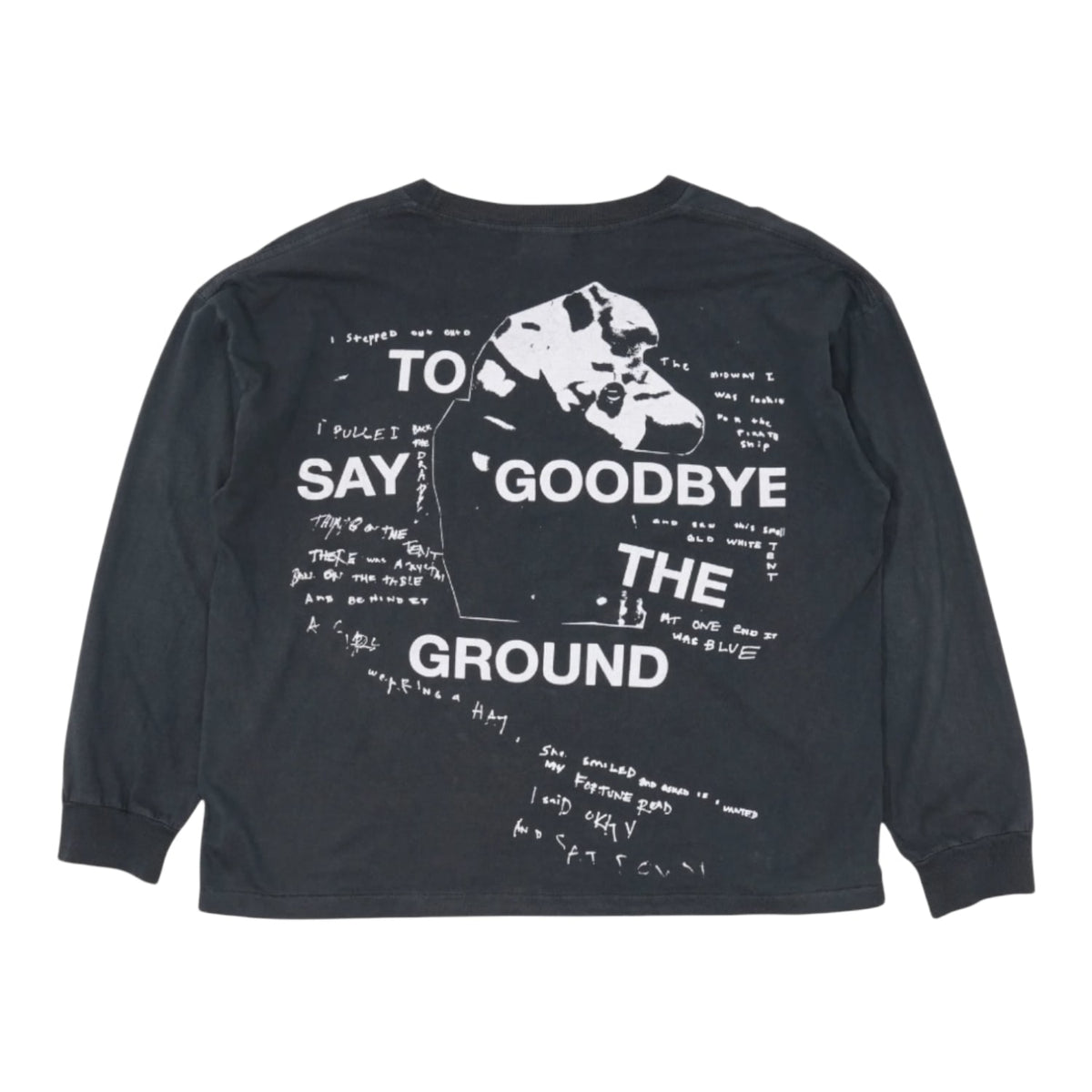Enfants Riches Déprimés Say Goodbye Long-Sleeve Pocket T-Shirt Black/White