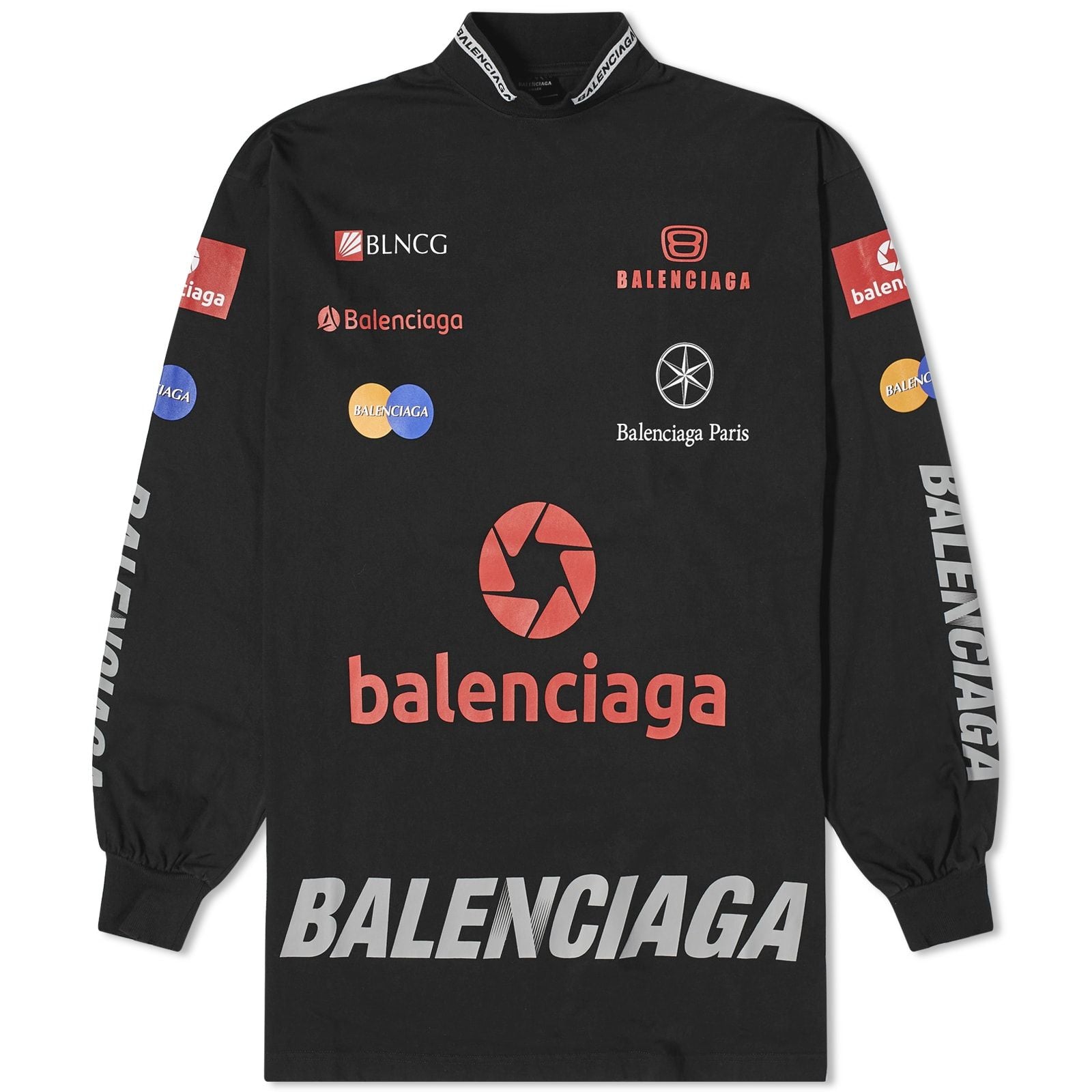 Balenciaga Top League L/S T-Shirt Black