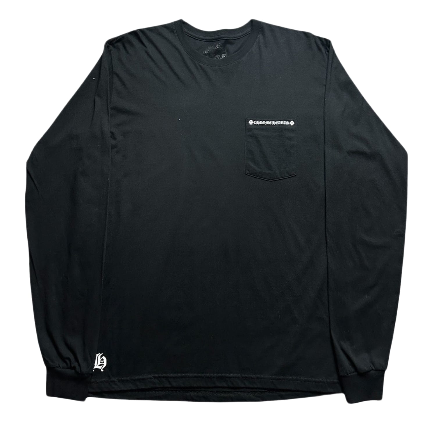Chrome Hearts Plus Made In Hollywood Vintage Long Sleeve Pocket T-Shirt