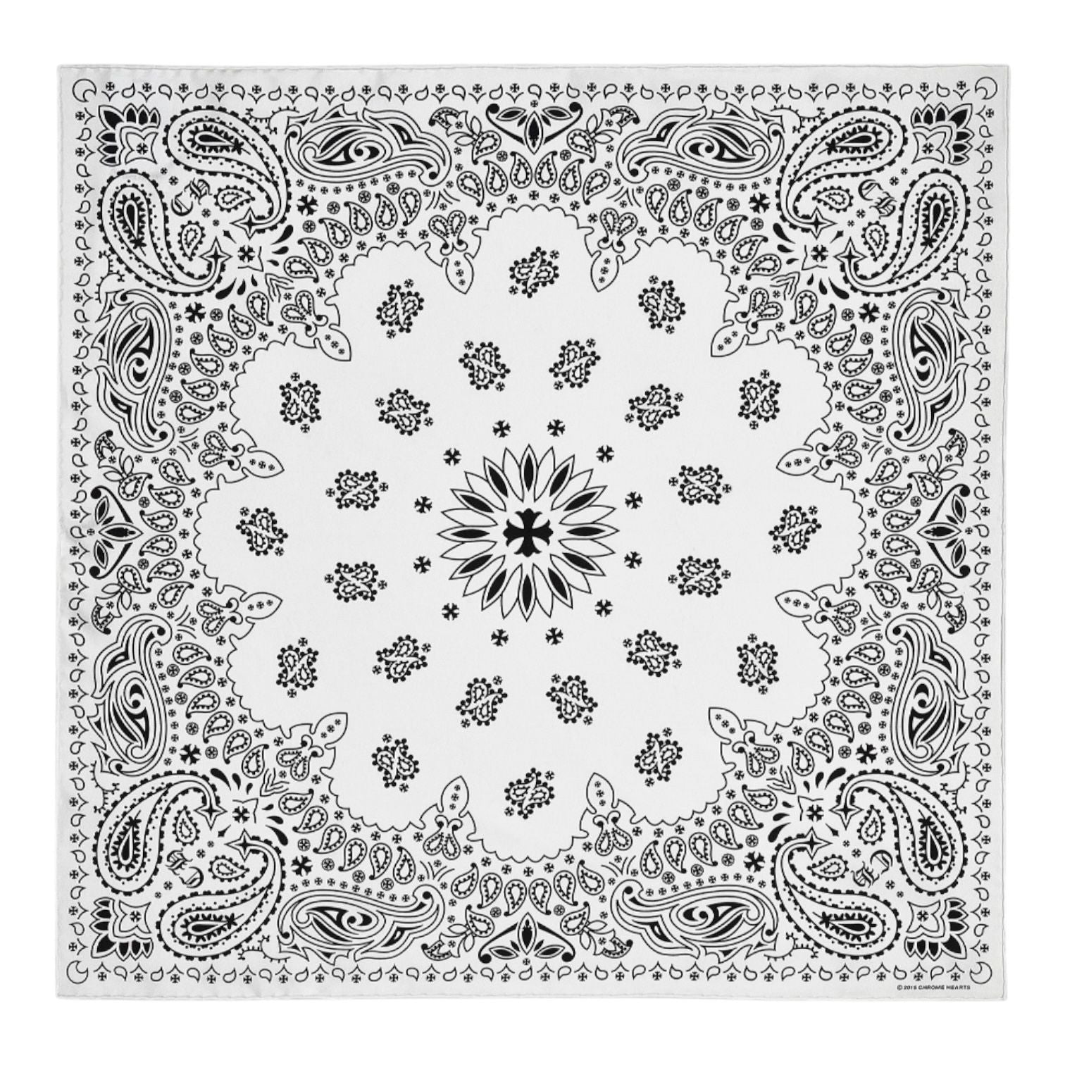 Chrome Hearts Silk Bandana White