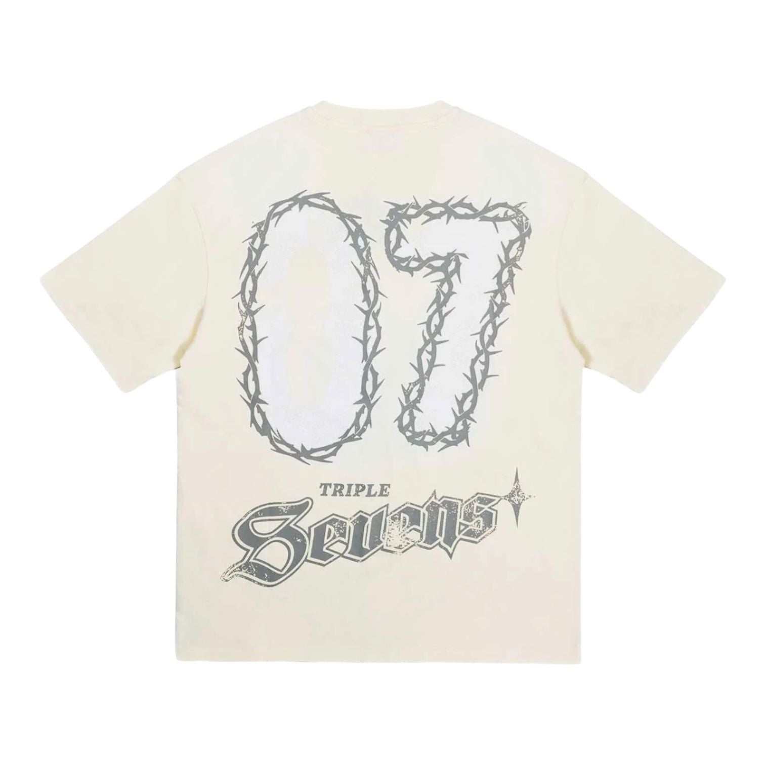 Triple Sevens NY Jesus T-Shirt Cream