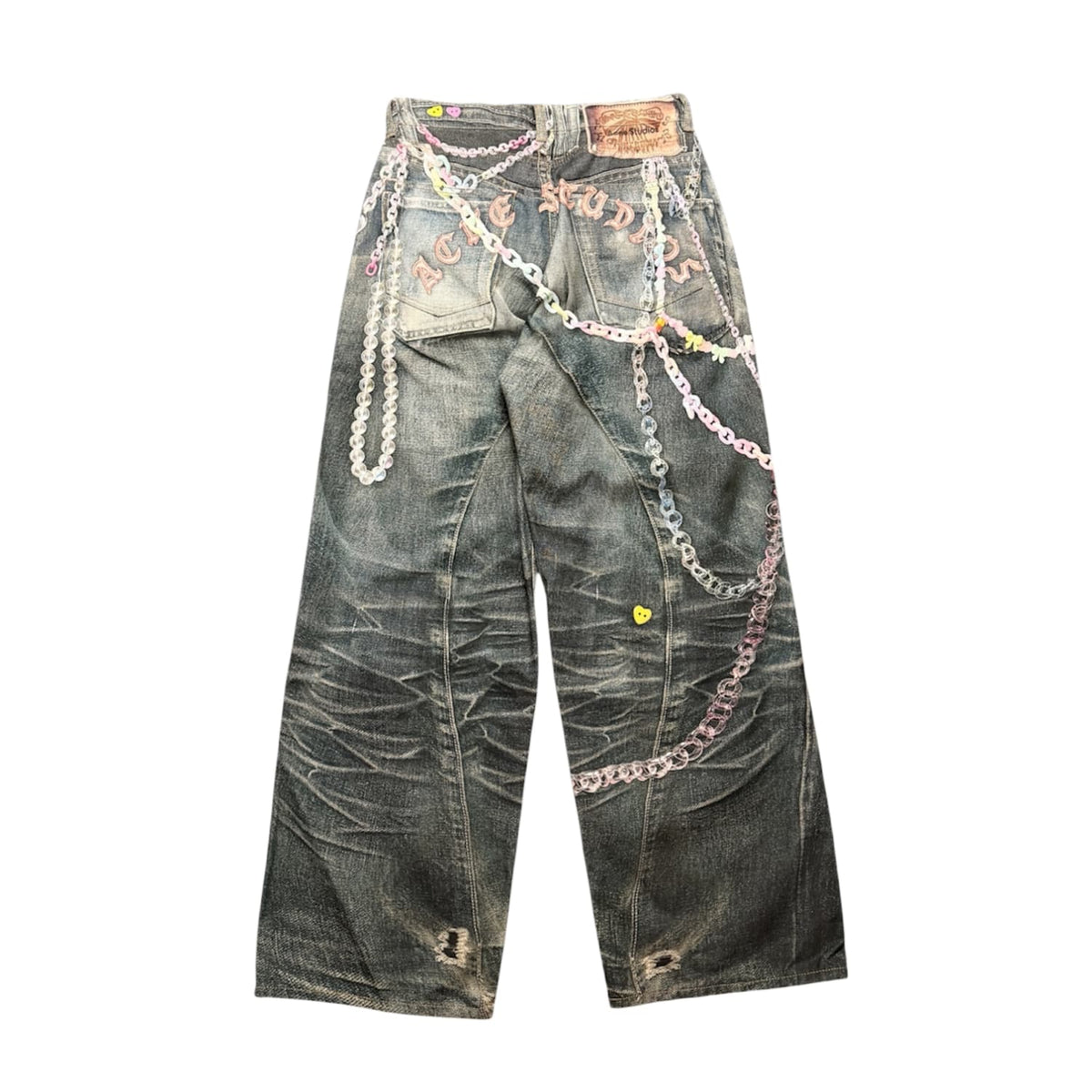 Acne Studios Light Wash Pink Tromp L'oeil 1981 Jeans