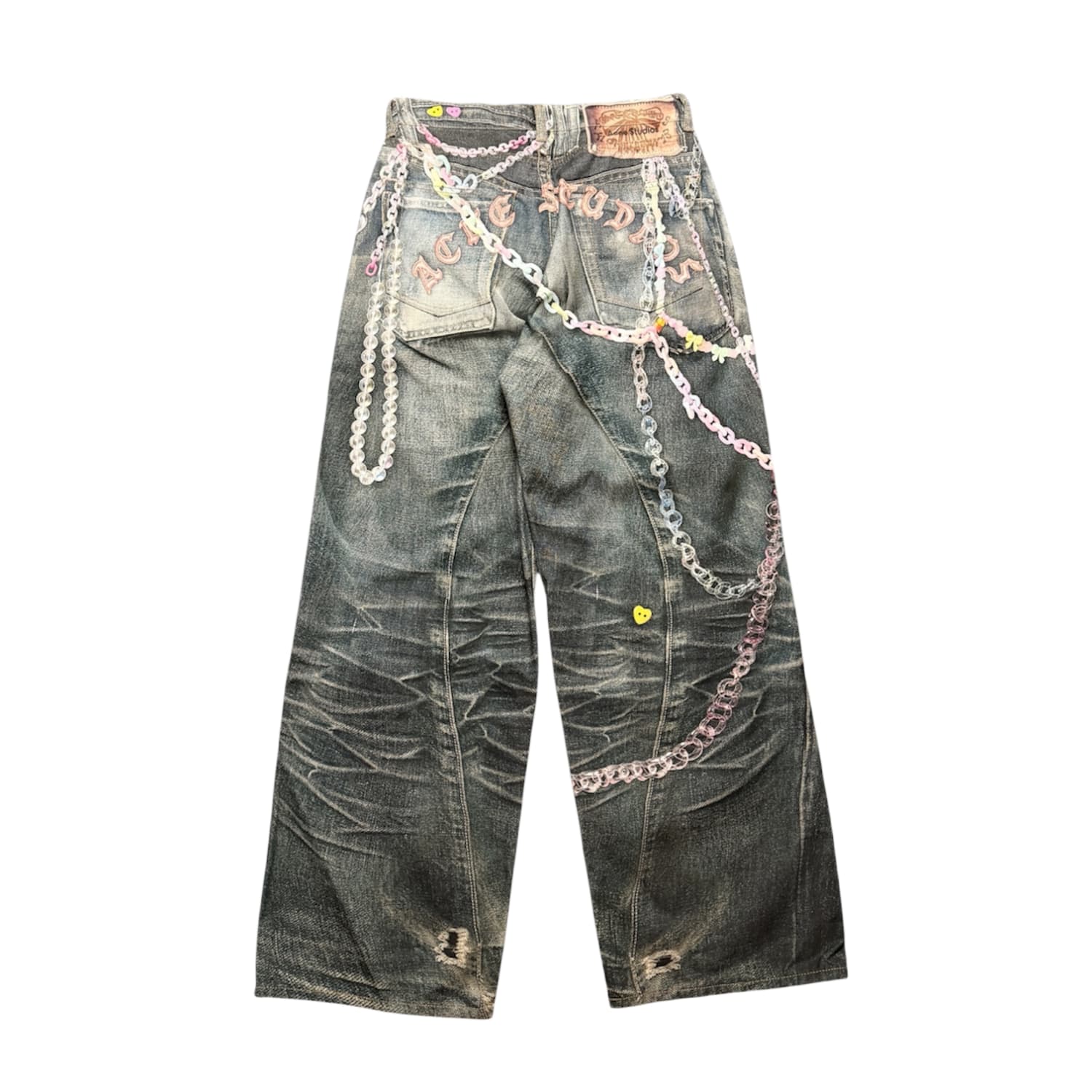 Acne Studios Light Wash Pink Tromp L'oeil 1981 Jeans