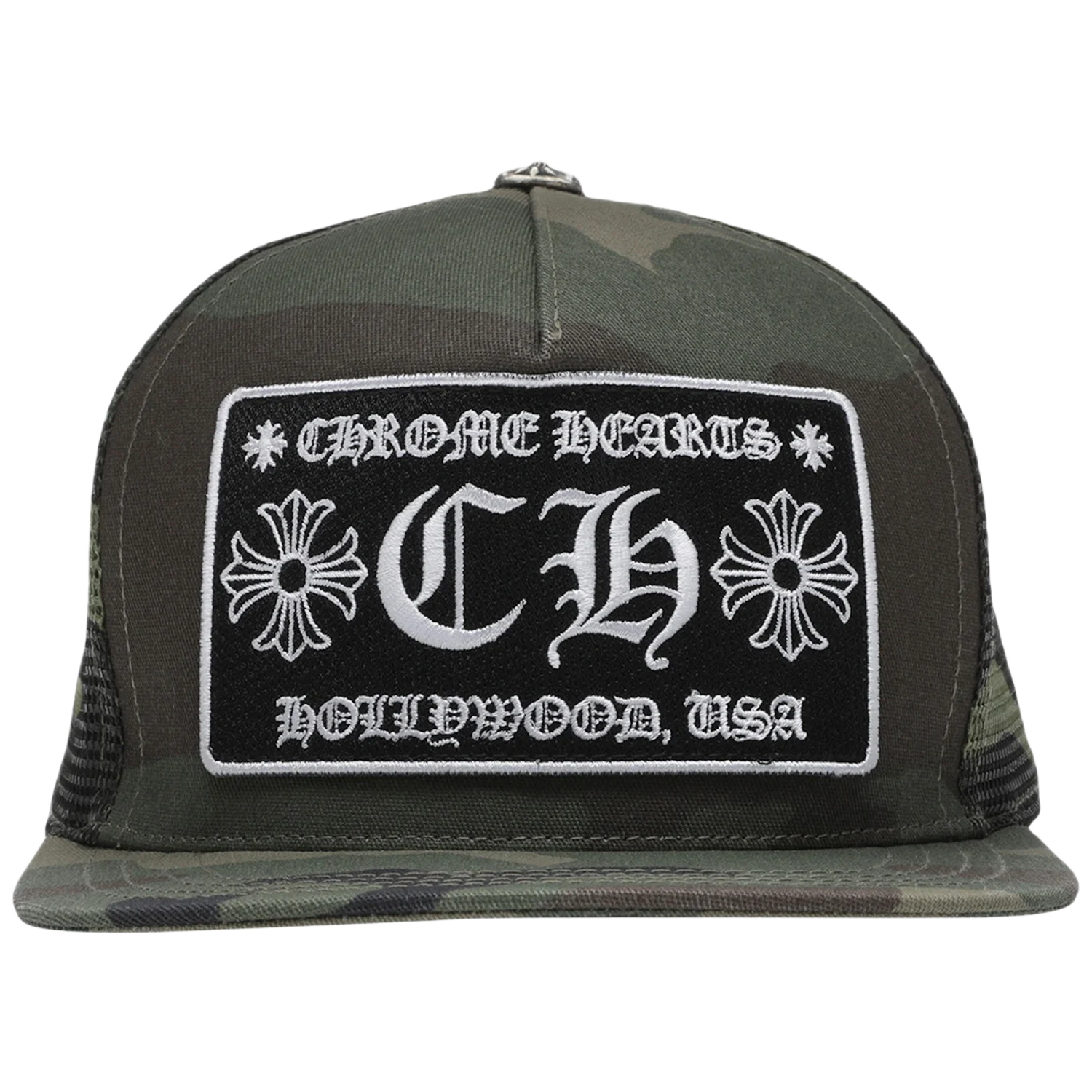 Chrome Hearts CH Hollywood Trucker Hat Camo