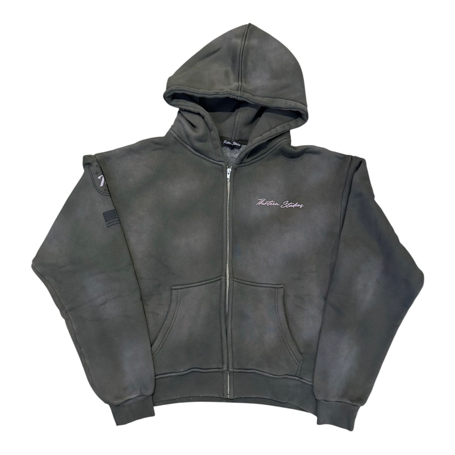 Thirteen Studios Star Hoodie Faded Charcoal