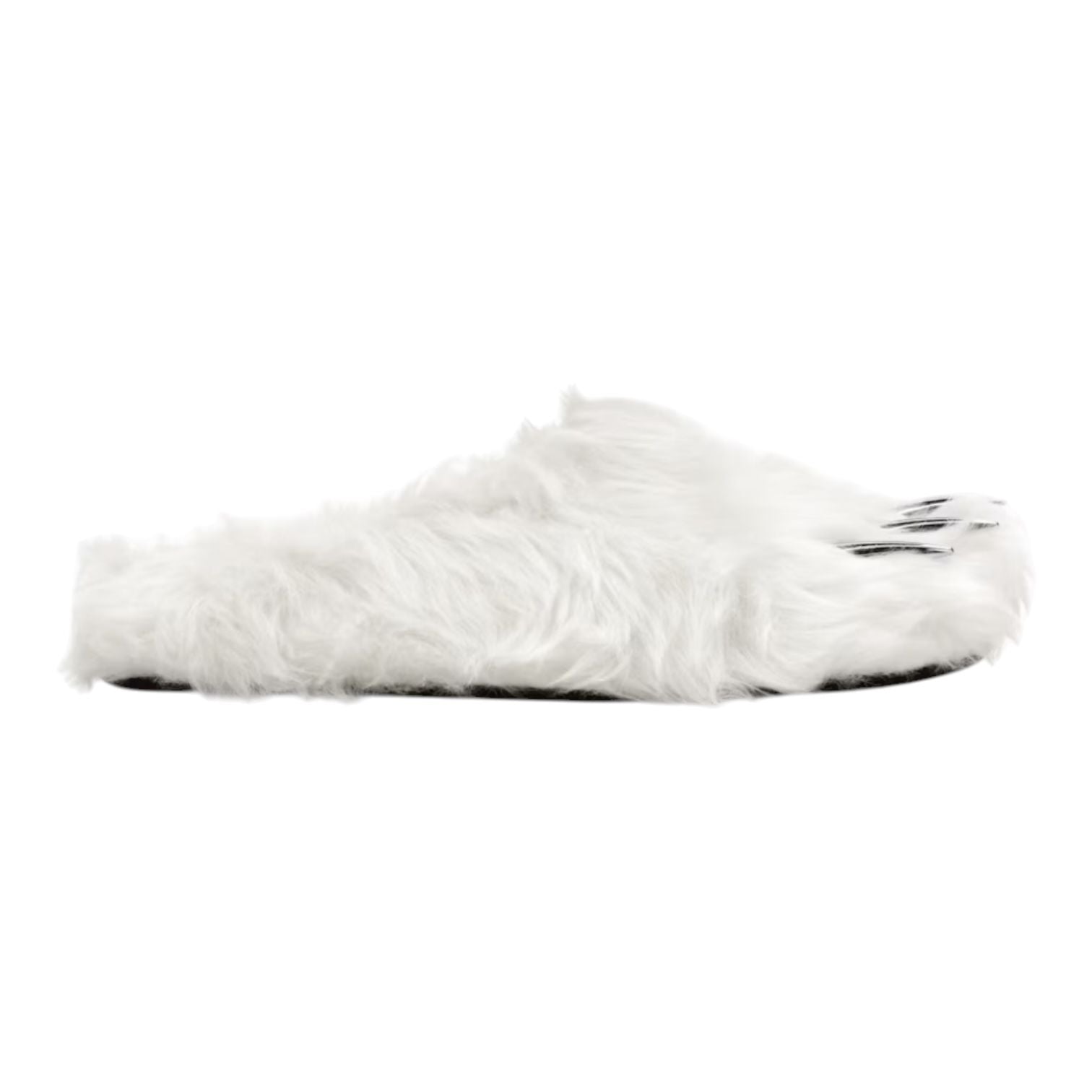 Bravest Studios Bear Claw Mule Slippers White