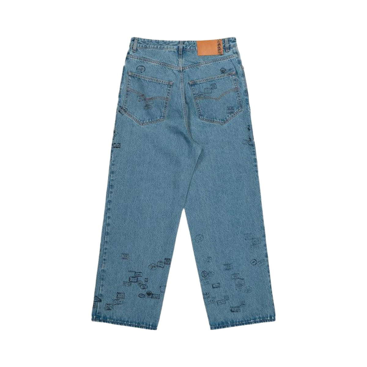 Vetements Passport Stamps Jeans 'Blue'