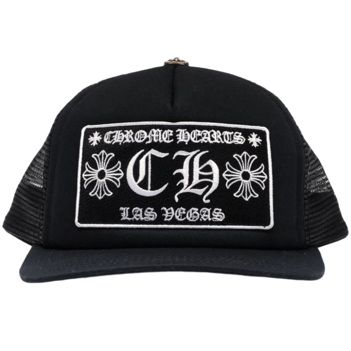 Chrome Hearts CH Las Vegas Trucker Hat Black/Black