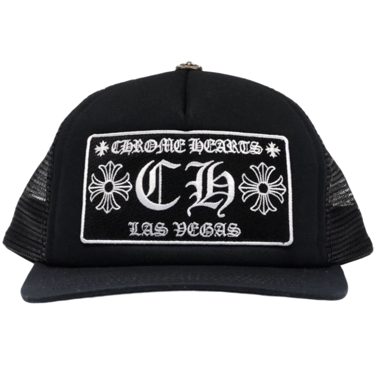 Chrome Hearts CH Las Vegas Trucker Hat Black/Black