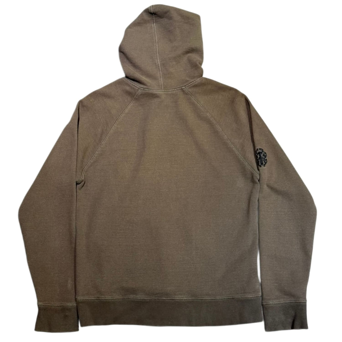 Chrome Hearts Y Not Two-Tone Graphic Crew Hoodie Army Green
