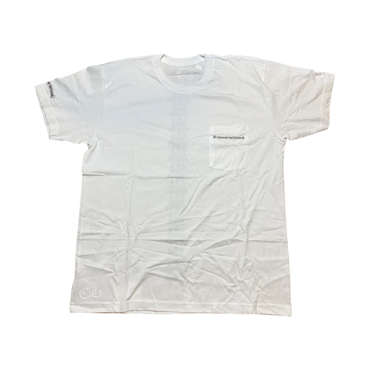 Chrome Hearts Cemetery Cross Tire Tracks T-shirt White