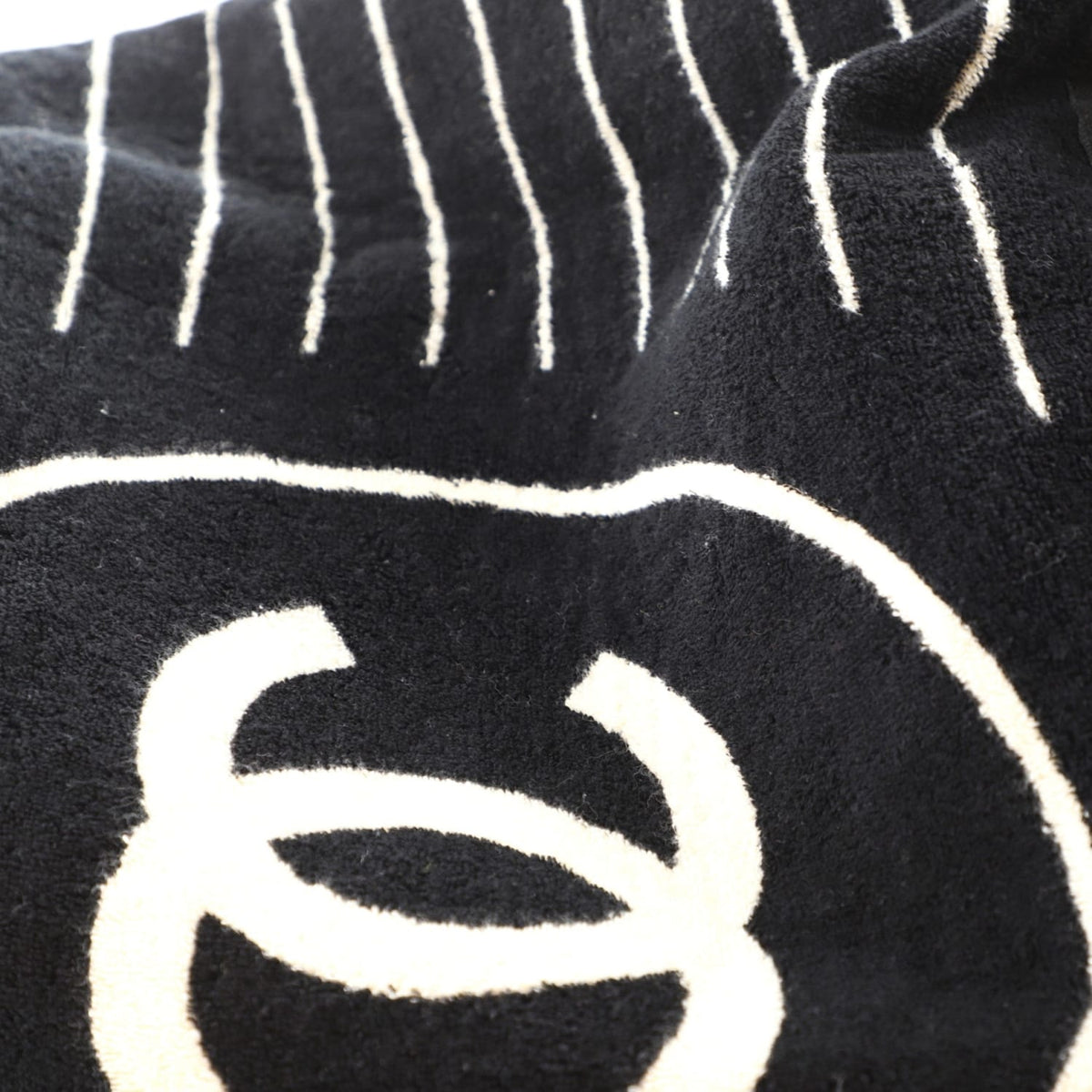 Chanel Sport Terry Cloth CC Drawstring Vintage 2001 Beach Bag