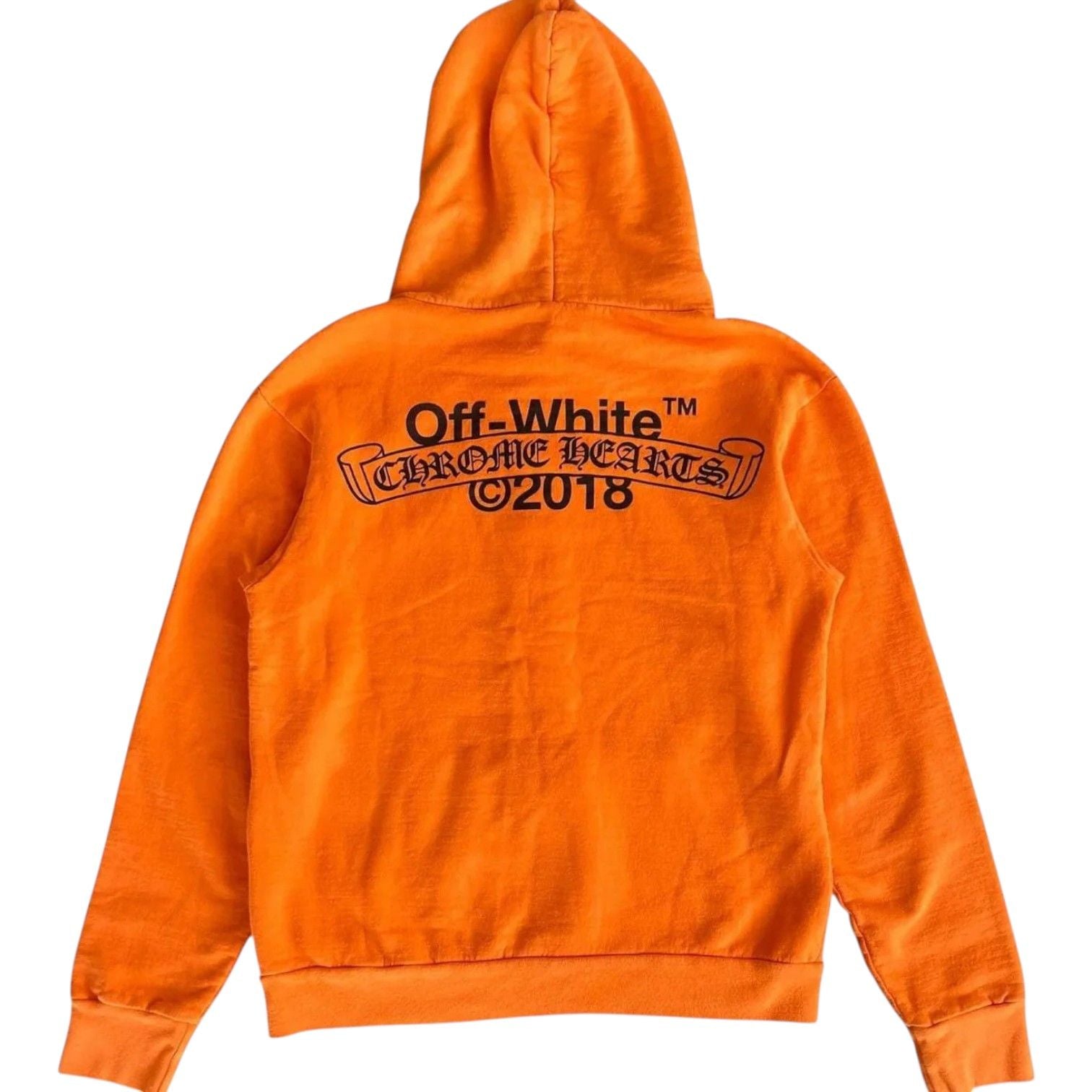 Chrome Hearts Off-White Hoodie Orange