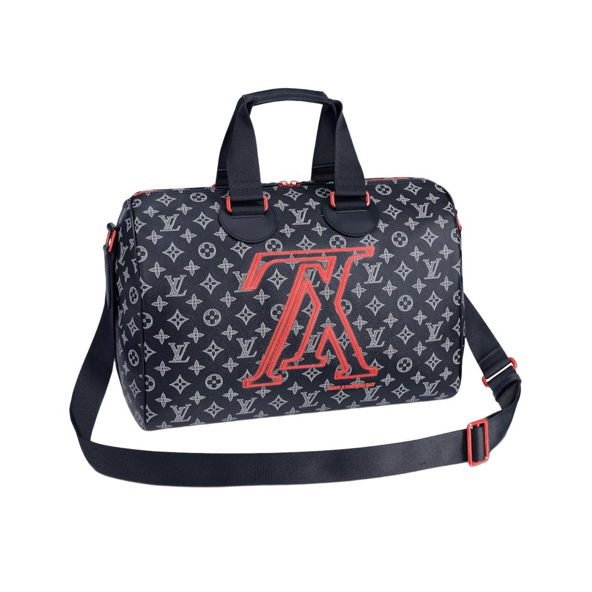 Louis Vuitton Speedy Bandouliere Monogram Upside Down Ink 40 Navy