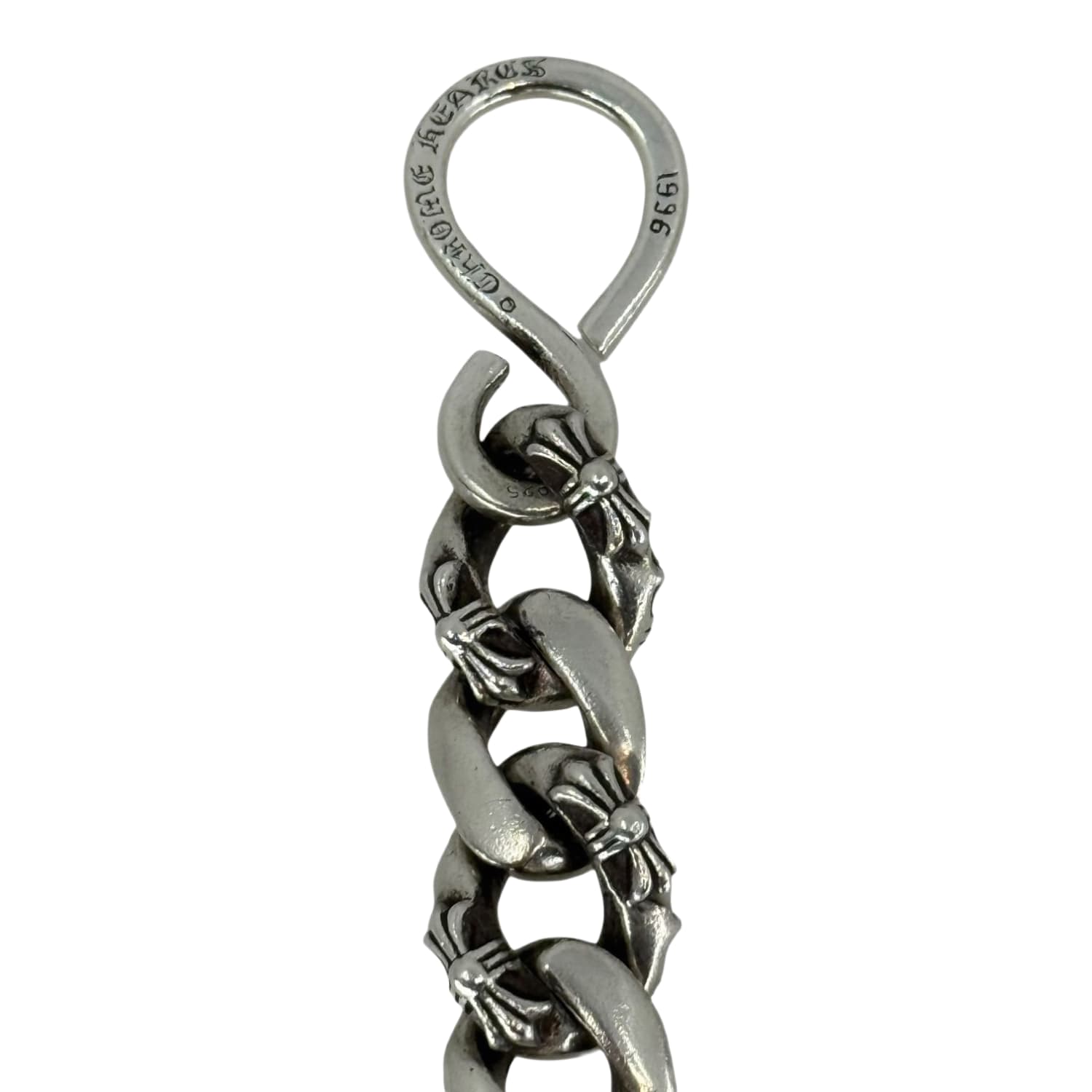 Chrome Hearts Silver Fancy Link Wallet Chain - 14.5 Inches