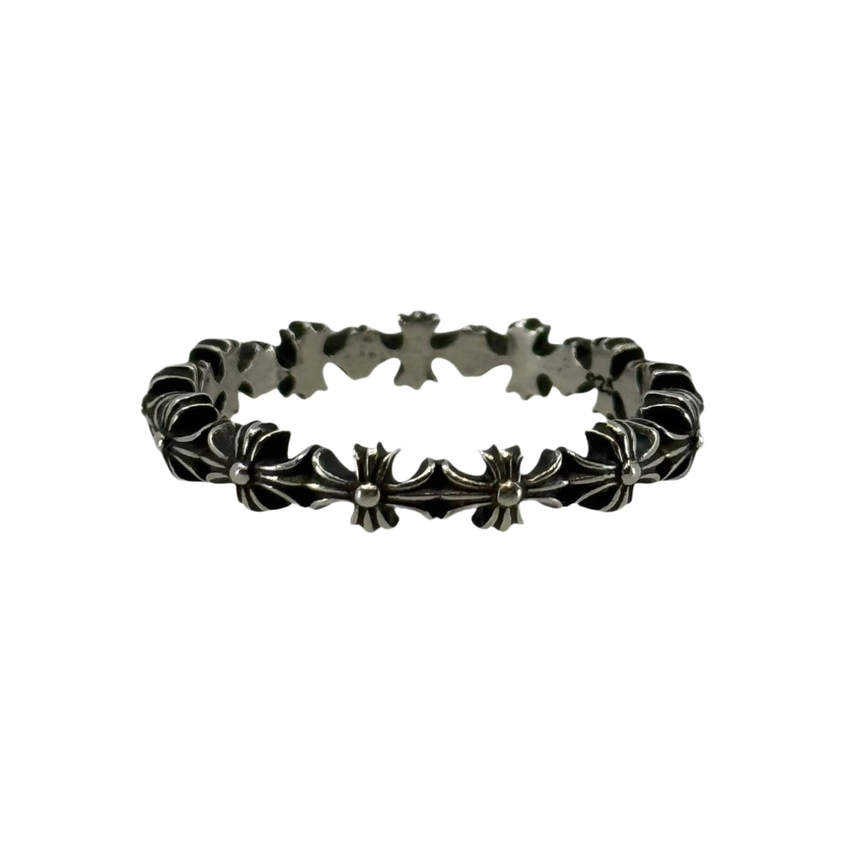 Chrome Hearts Silver Tiny E Ring - US Size 8