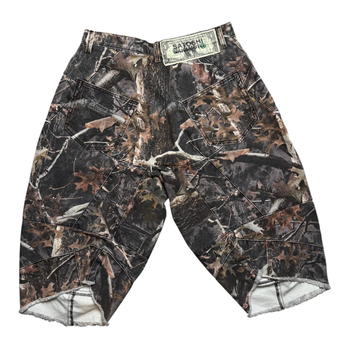 Satoshi Nakamoto Camo Carpenter Shorts