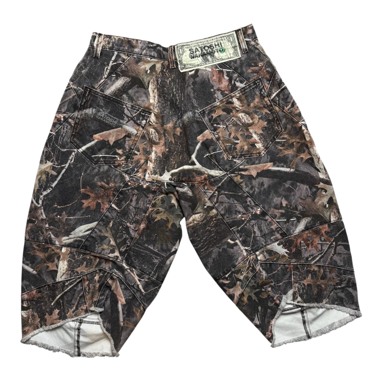 Satoshi Nakamoto Camo Carpenter Shorts