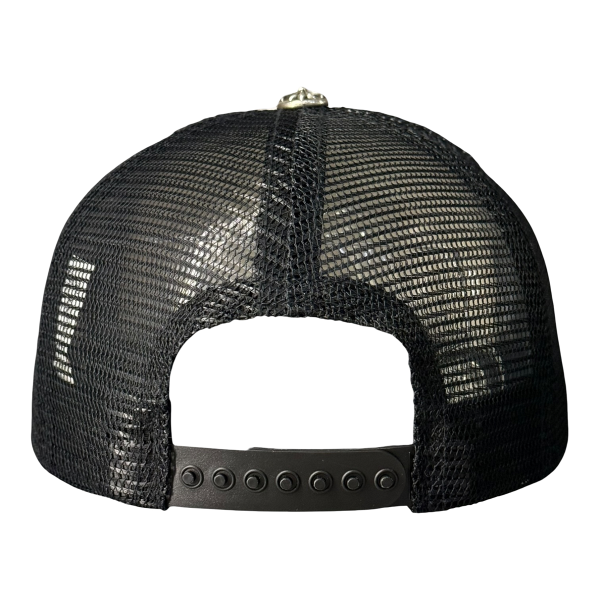 Chrome Hearts FUCK Hollywood Trucker Hat Black/White