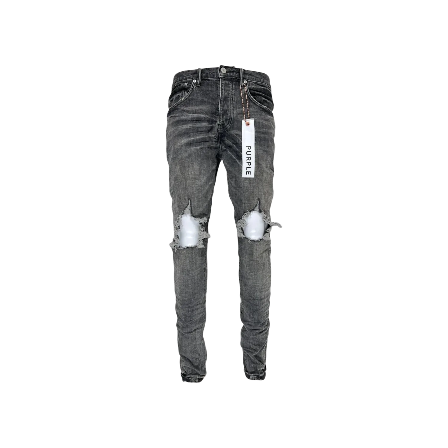 Purple Brand Grey Dirty Blowout Jean Black