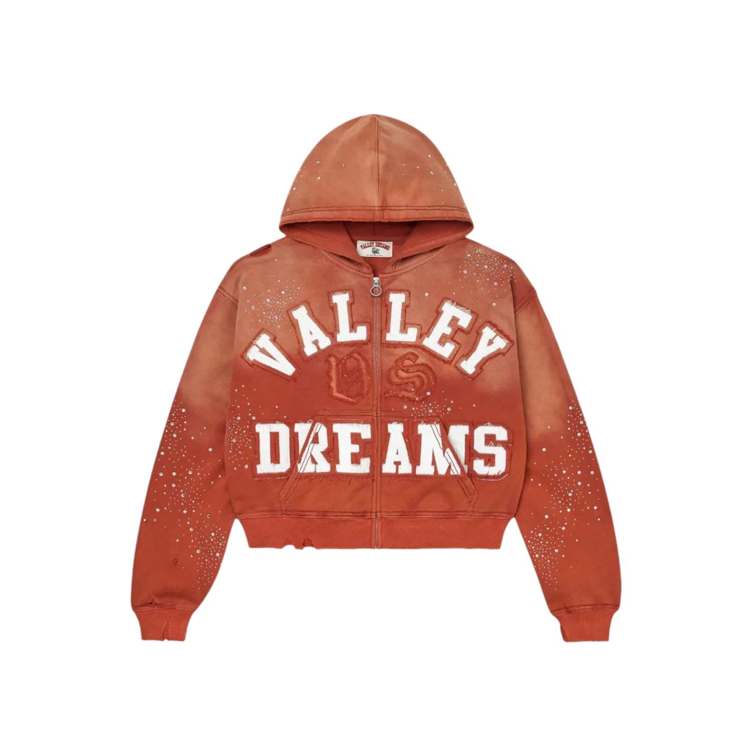 Vale Forever Classico Zip Up Hoodie Orange