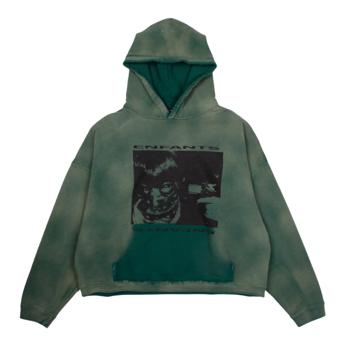 Enfants Riches Déprimés Girl/Gun Hoodie Faded Green/Black
